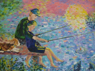 Конькова Маргарита. Утренняя рыбалка